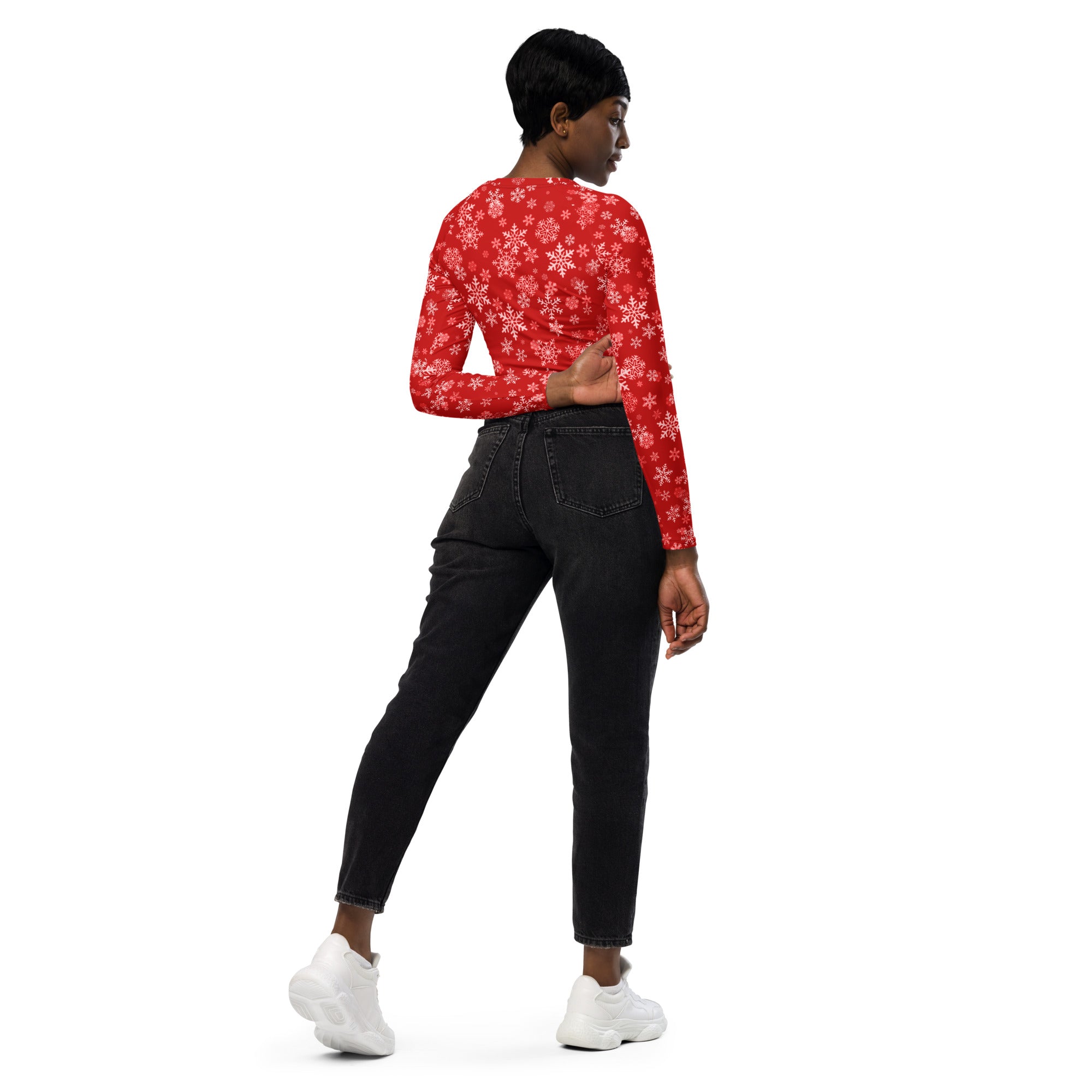 2024 Christmas Wear Cropped Top. Holiday Colors Partywear, Streetwear or Activewear. WickedYo.